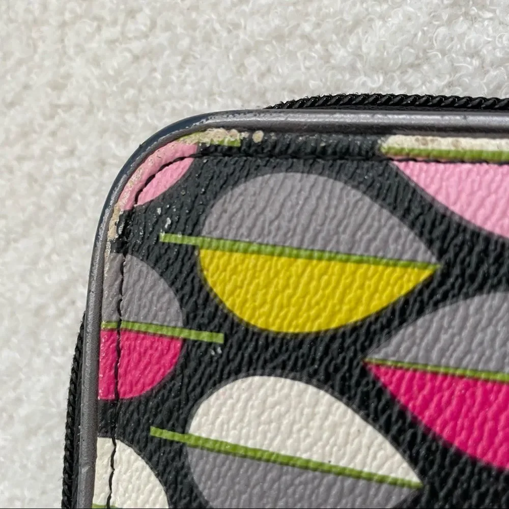 Vera Bradley Moon Blooms Faux Leather Zip Around Wallet Fall 2014 Leaves - Picture 7 of 8